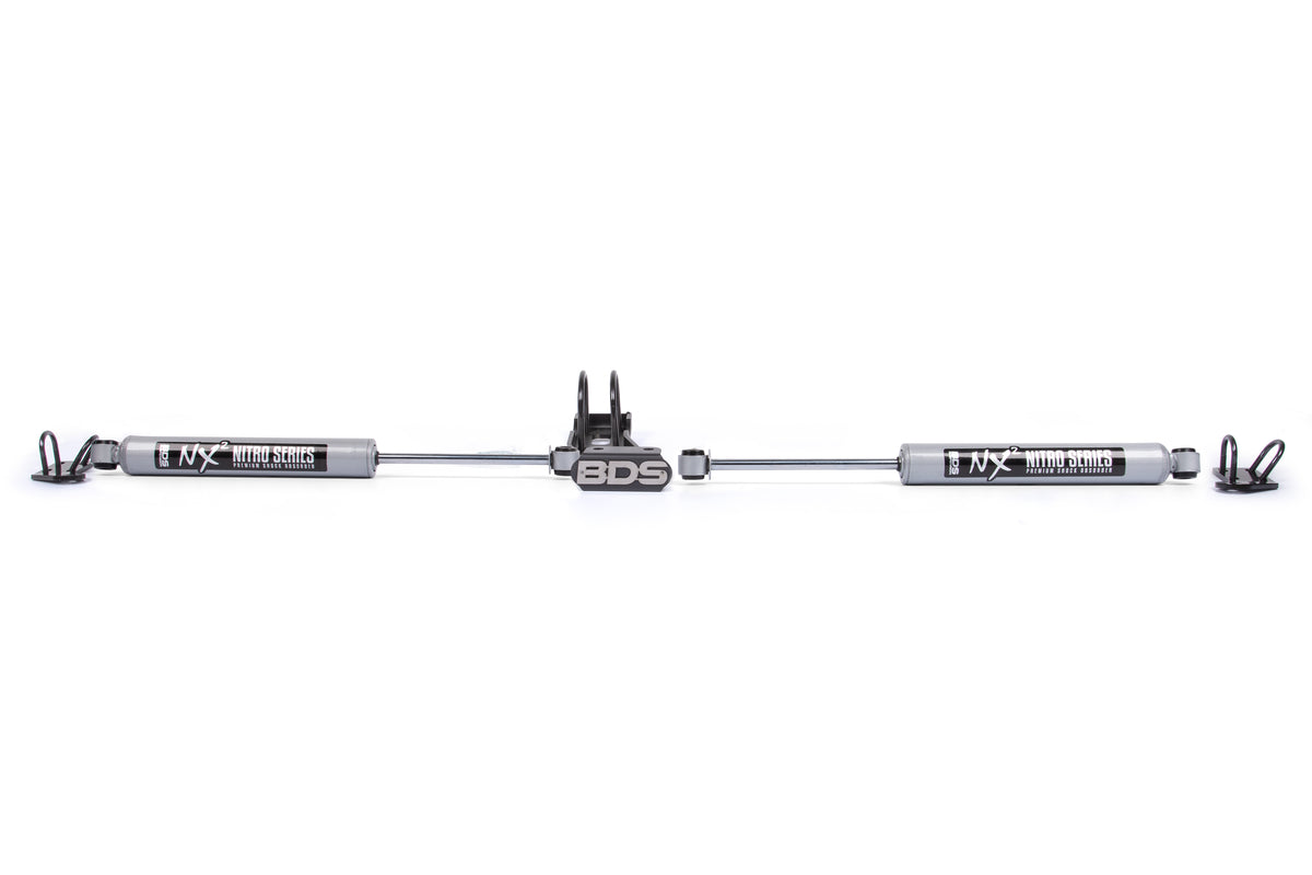 BDS Suspension Dual Steering Stabilizer Kit w/ NX2 Shocks Silverado/Sierra Truck 73-87 and SUV 69-91 4WD With OE Stabilizer (BDS2009DH)