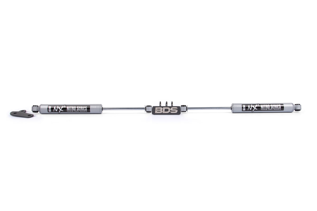 BDS Suspension Dual Steering Stabilizer Kit w/ NX2 Shocks Ford F250/F350 Super Duty 99-04 4WD (BDS2025DH)