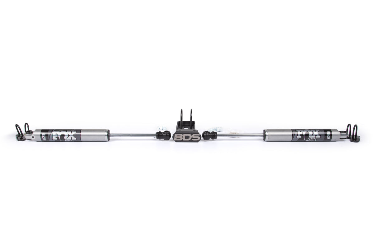 BDS Suspension Dual Steering Stabilizer Kit w/ FOX 2.0 Performance Shocks Jeep Wrangler JK 07-18 (BDS2027DF)