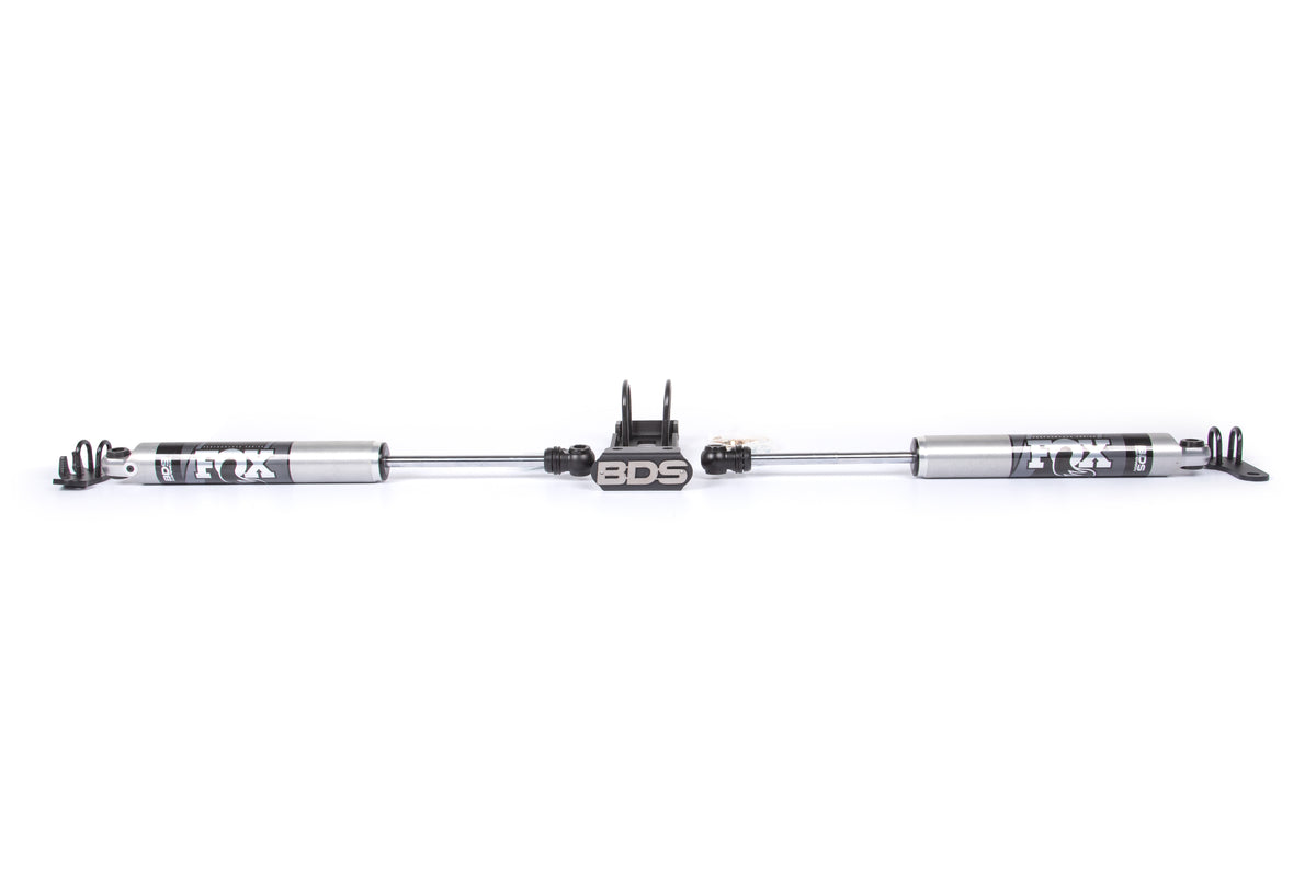 BDS Suspension Dual Steering Stabilizer Kit w/ FOX 2.0 Performance Shocks Jeep Wrangler TJ 97-06 Cherokee XJ 84-01 Grand Cherokee ZJ 93-98 (BDS2028DF)