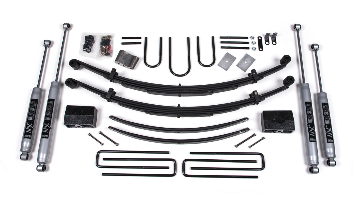 BDS Suspension 5 Inch Lift Kit Dodge W100/150 and W200/250 74-93 4WD Fox 2.0 Performance Shocks (BDS202FS)