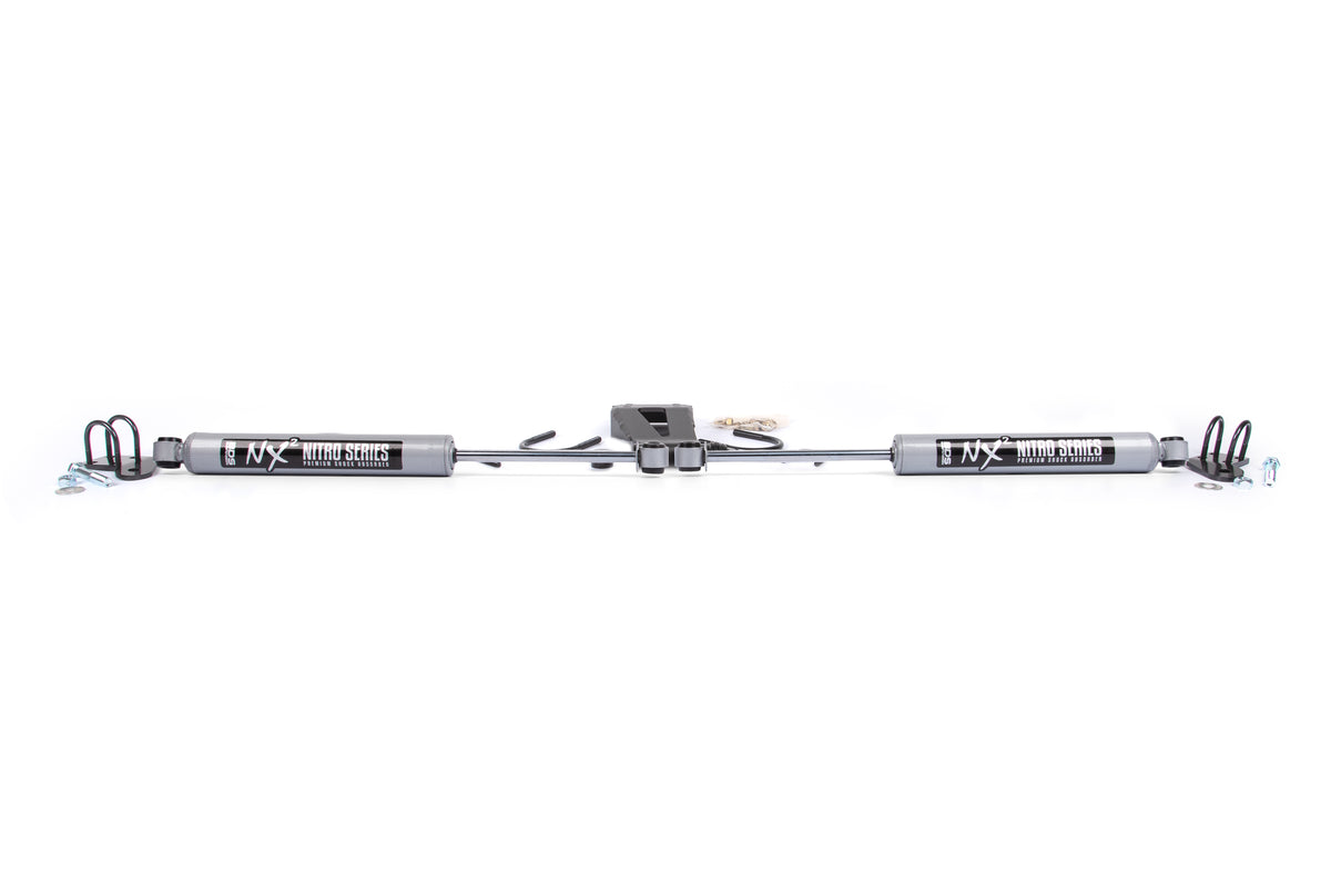 BDS Suspension Dual Steering Stabilizer Kit w/ NX2 Shocks Jeep Grand Cherokee WJ 99-04 (BDS2030DH)