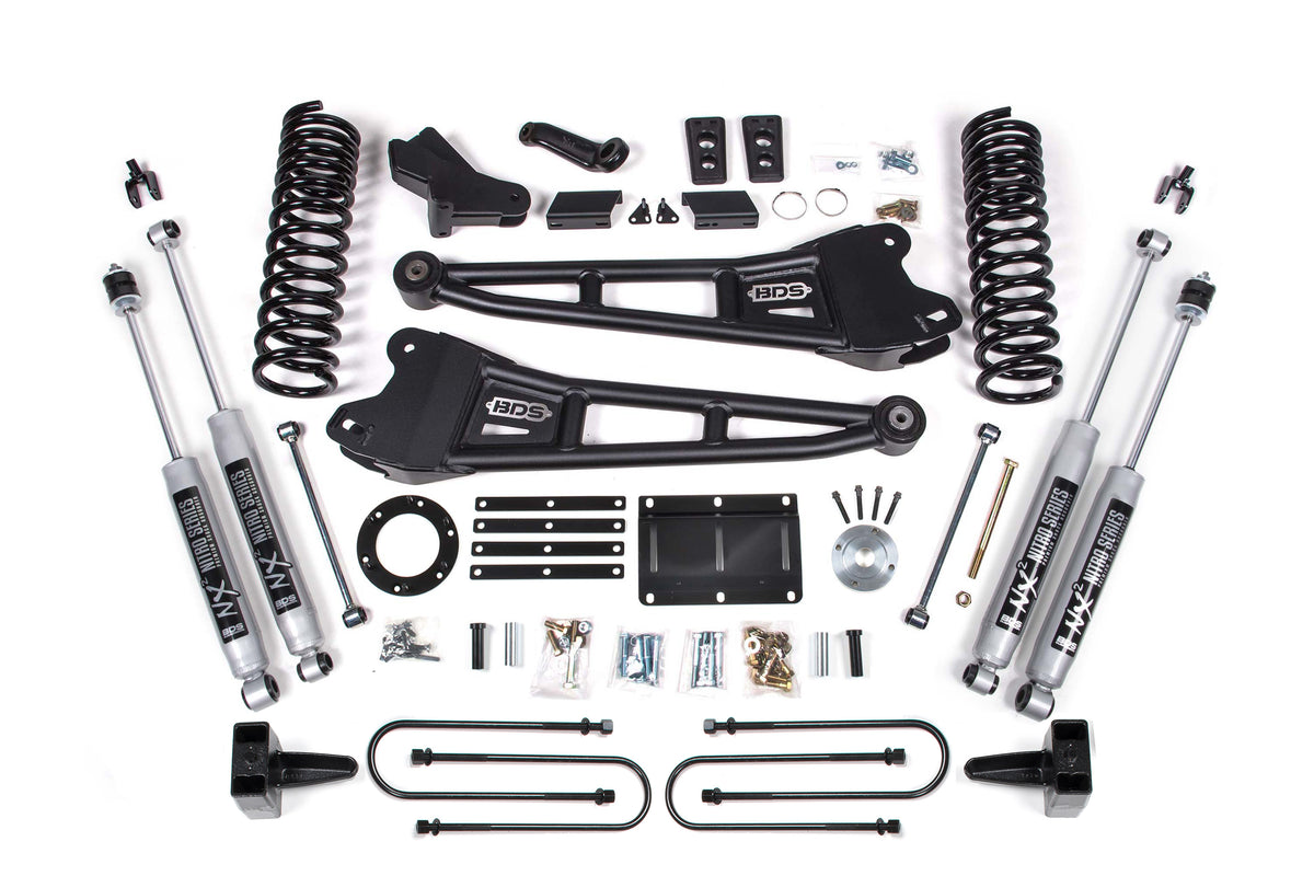 BDS Suspension 6 Inch Lift Kit w/ Radius Arm Ram 3500 13-18 4WD Diesel Fox 2.5 Performance Elite (BDS2104FPE)