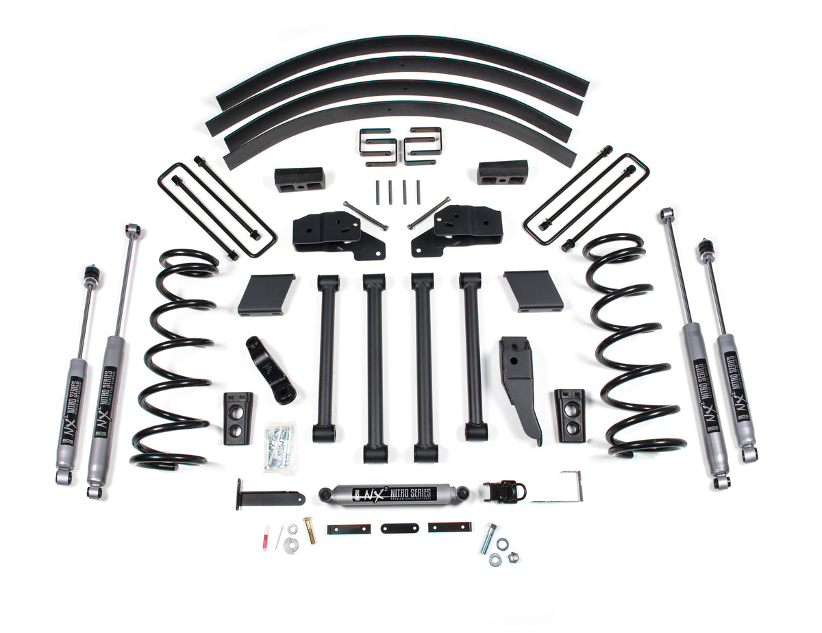 BDS Suspension 4.5 Inch Lift Kit Dodge Ram 2500/3500 94-99 4WD Block Kit without Factory Overload Fox 2.0 Performance (BDS211FS)