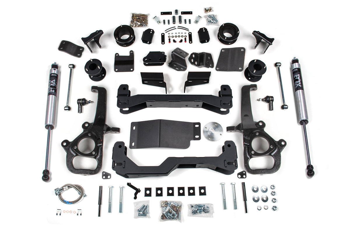 BDS Suspension 2025-2026 Ram 1500 w/ Air Ride 4wd 4 Inch Suspension Lift Kit 3 Inch Rear Lift SpacerLarge BoreStrut Spacer Fox 2.0 IFP PS Shocks BDS Suspension (BDS2123FS)