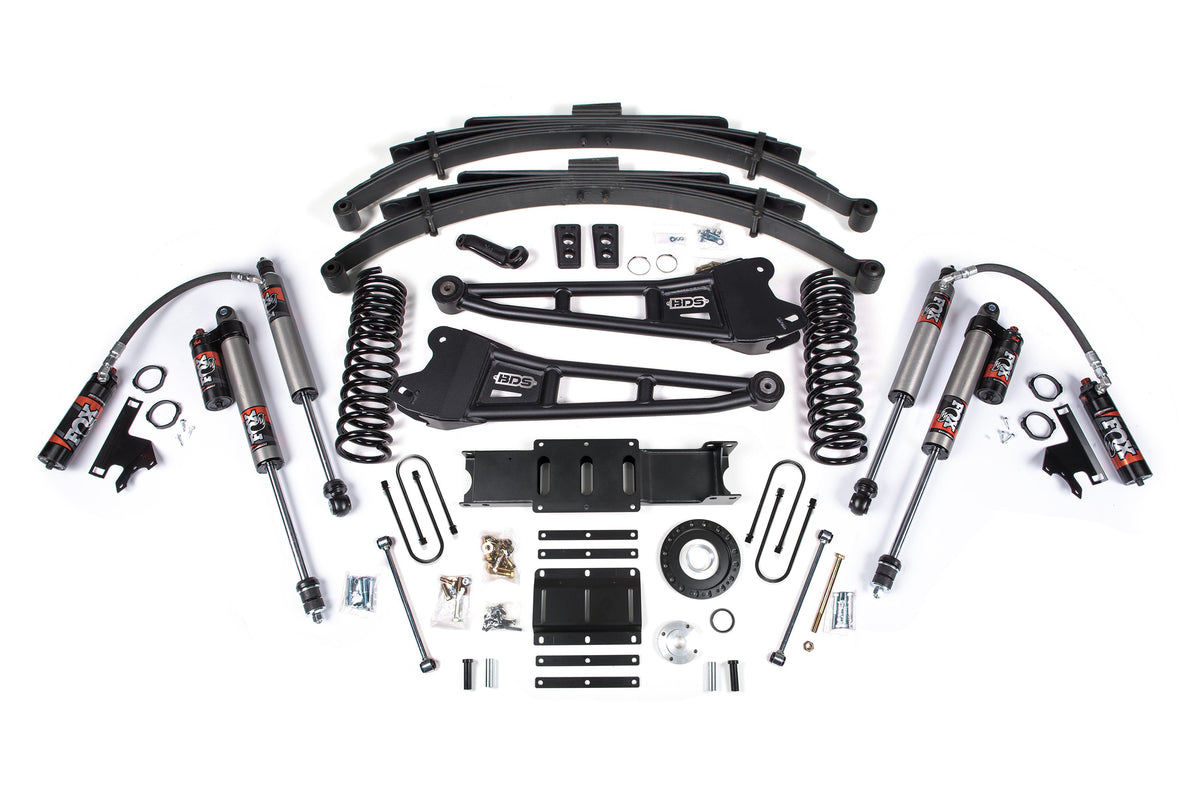 BDS Suspension 13-18 Ram 3500 4WD (Diesel) 6 Inch Radius Arm Suspension Lift Kit, 5 Inch Rear Lift, Block - Fox 2.5 IFP Performance Series Shocks BDS Suspension (BDS2134PS)
