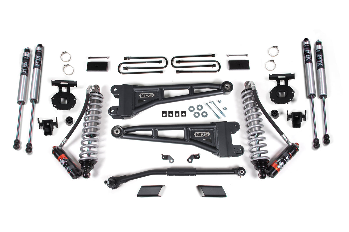 BDS Suspension 3 Inch Lift Kit w/ Radius Arm FOX 2.5 Coil-Over Conversion Performance Elite Ford F250/F350 Super Duty 23-24 4WD (BDS2201FPE)