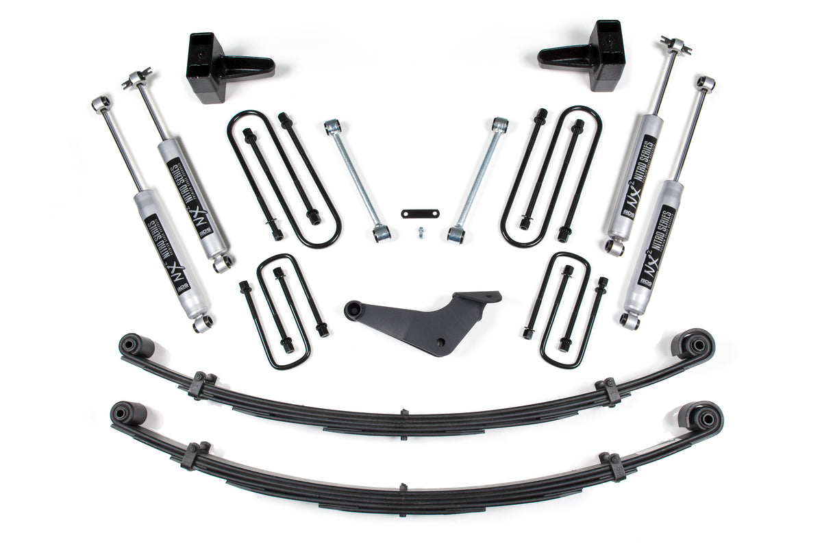 BDS Suspension 4 Inch Lift Kit Ford Excursion 00-05 4WD Leaf Springs Fox 2.0 Performance (BDS301FS)