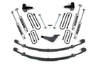 BDS Suspension 4 Inch Lift Kit Ford F250/F350 Super Duty 99-04 4WD Radius U Bolt Without Factory Overload NX2 Nitro (BDS321H)