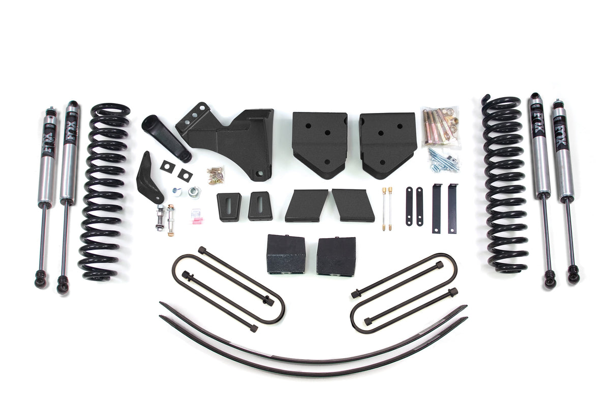 BDS Suspension 6 Inch Lift Kit Ford F250/F350 Super Duty 05-07 4WD Diesel 3 Inch Block Plus Add A Leaf Without Overload FOX 2.0 Performance (BDS353FS)