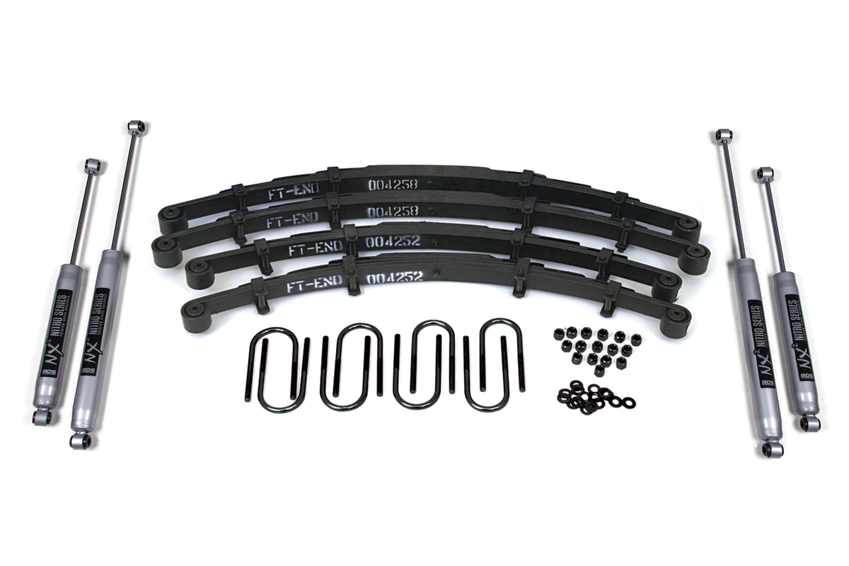 BDS Suspension 2.5 Inch Lift Kit Jeep CJ5/CJ6/M38A1 53-68 NX2 Nitro Shocks (BDS402H)