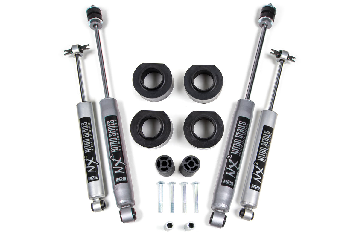 BDS Suspension 1.75 Inch Lift Kit Jeep Wrangler TJ/LJ 97-06 / Fox 2.0 Performance Shocks (BDS416FS)