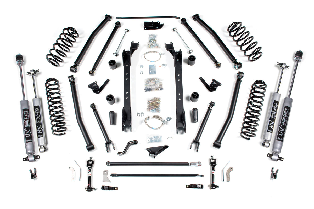 BDS Suspension 6.5 inch long arm lift kit Jeep Wrangler TJ and TJ Rubicon 1997-2006 NX2 Nitro (BDS467H)