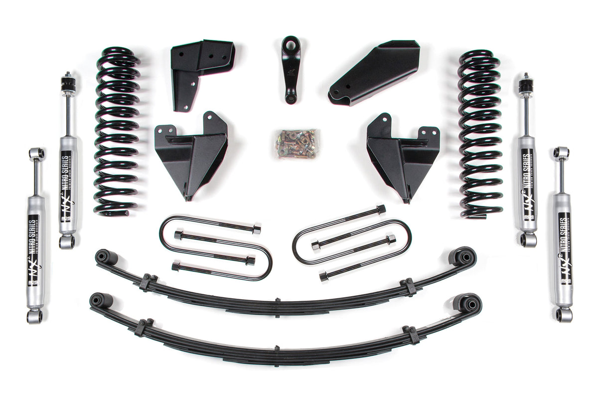 BDS Suspension 6 Inch Lift Kit Ford F100/F150 80-96 4WD 6 Inch Leaf Springs NX2 Nitro (BDS511H)