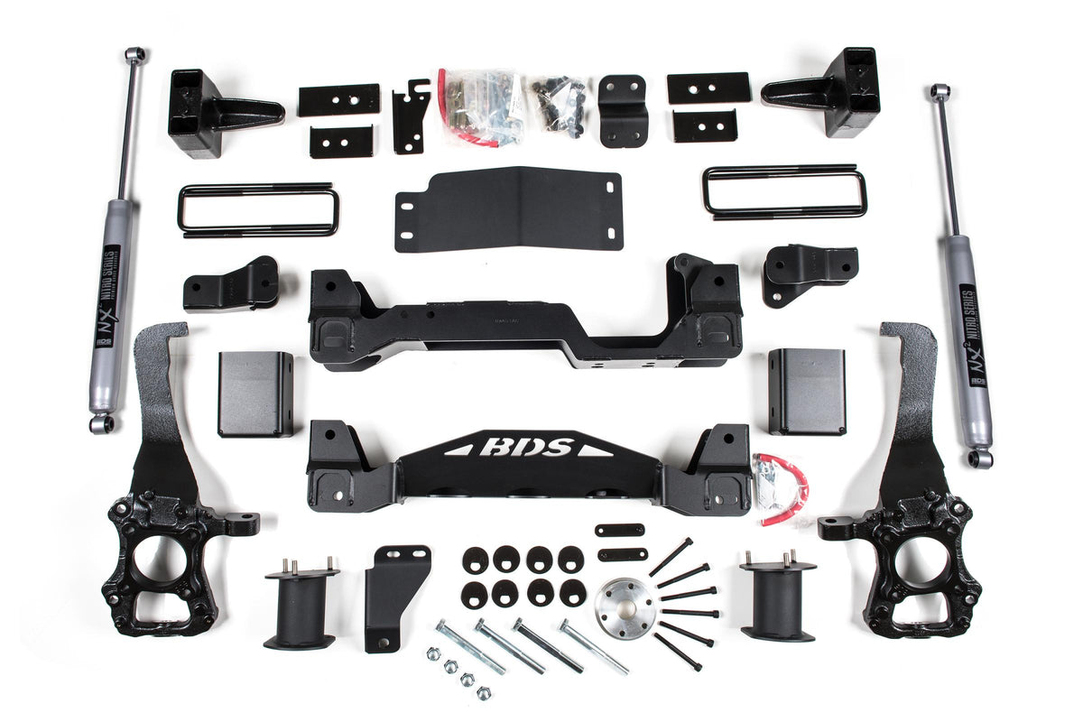 BDS Suspension 6 Inch Lift Kit Ford F150 09-13 4WD 5 Inch Block Fox 2.0 Performance (BDS573FS)