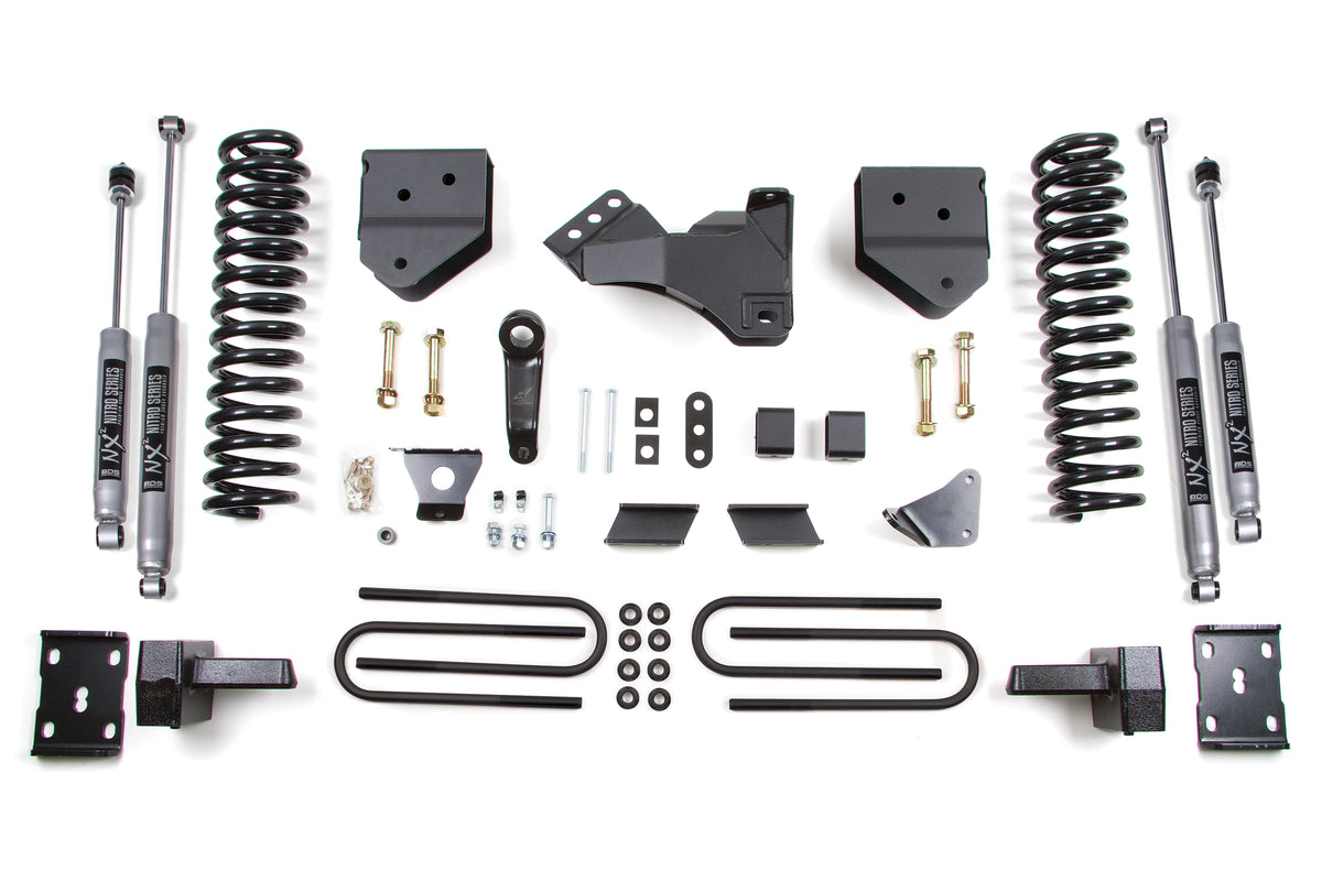 BDS Suspension 4 Inch Lift Kit Ford F250/F350 Super Duty 11-16 4WD Gas Leaf Springs NX2 Nitro (BDS582H)