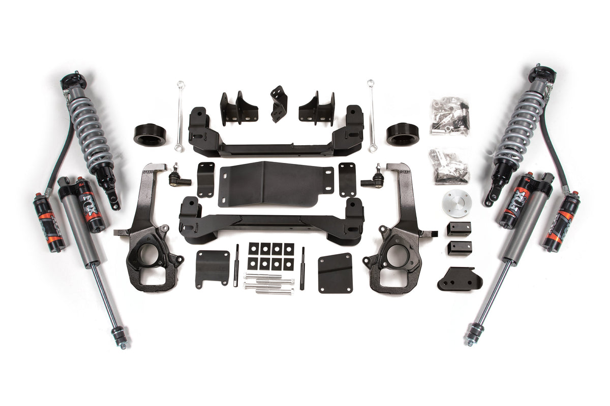 BDS Suspension 12 Ram 1500 4WD 4 Inch Suspension Lift Kit, 2 Inch Rear Lift, Spacer - Fox 2.5 Performance Elite Series C/O, Fox 2.0 IFP Performance Series Shocks BDS Suspension (BDS664PSS)