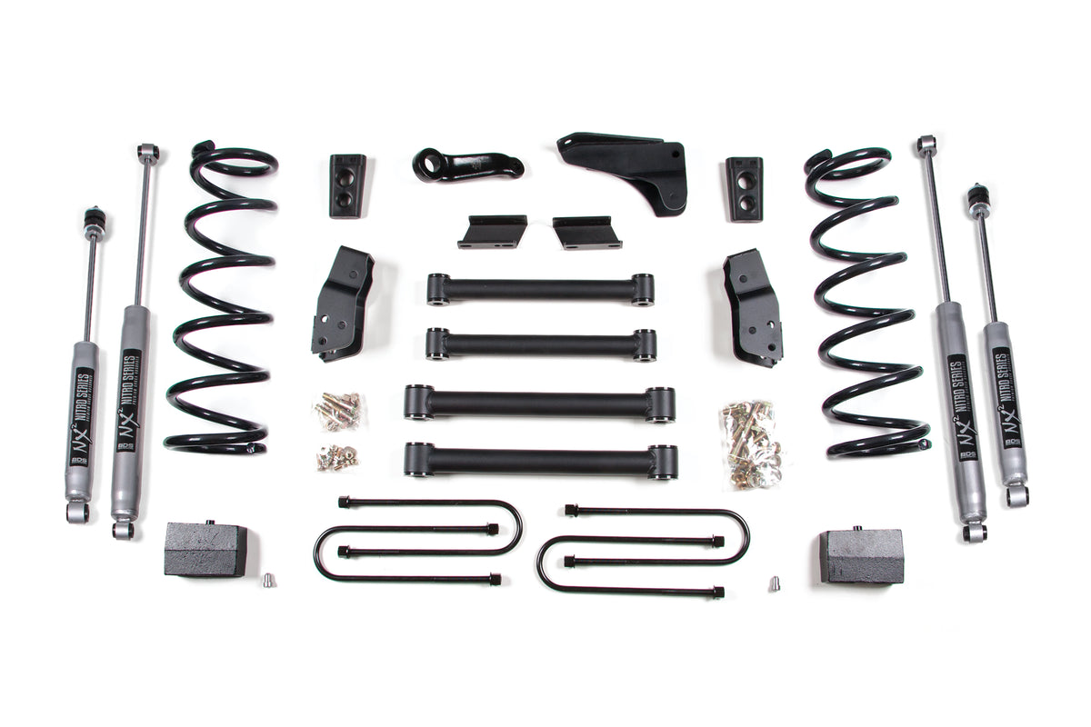 BDS Suspension 6 Inch Lift Kit Dodge Ram 2500/3500 2008 4WD Gas Leaf Springs 4 Inch Axle Fox 2.0 Performance (BDS687FS)