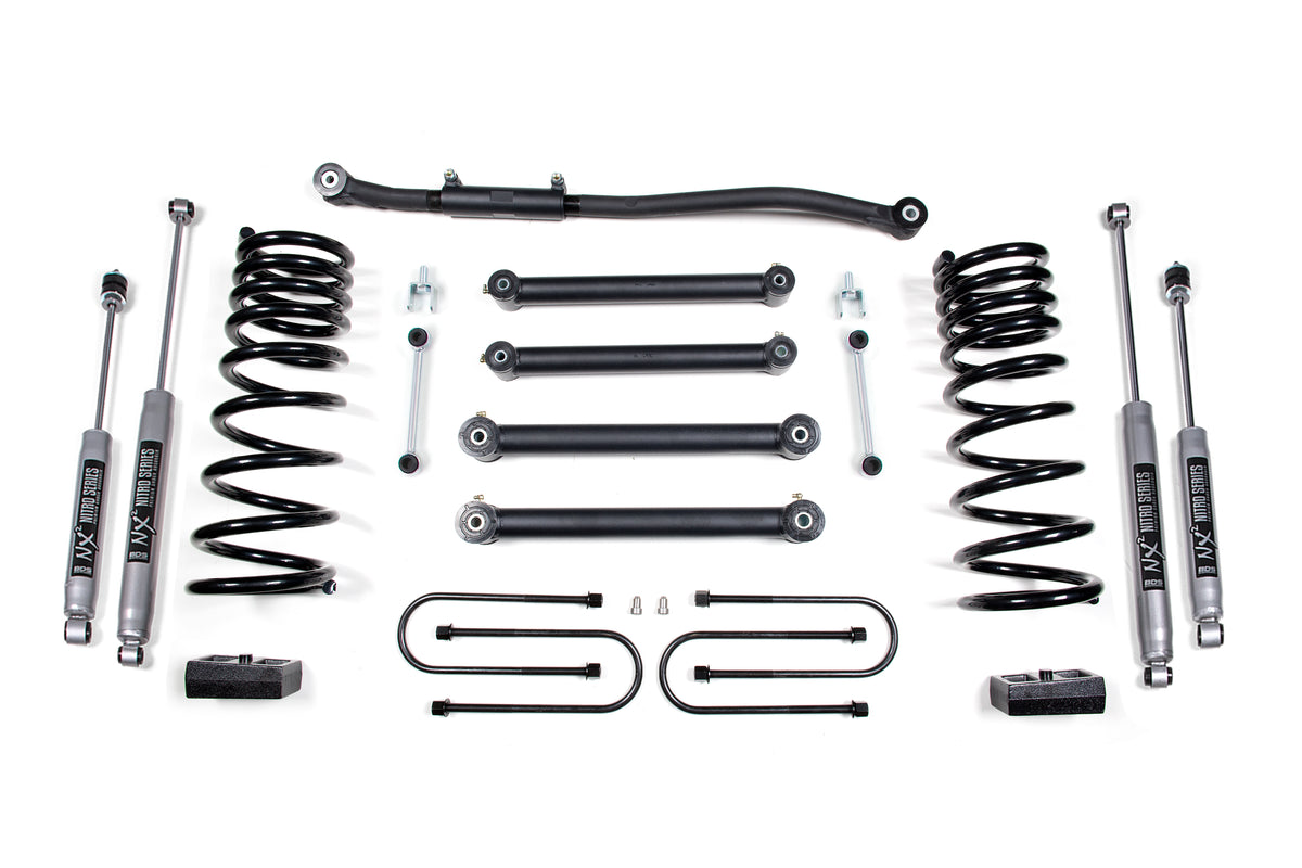 BDS Suspension 3 Inch Lift Kit Dodge Ram 2500 03-13 & 3500 03-12 4WD Diesel 4 Inch Axle Fox 2.0 Performance Shocks (BDS690FS)
