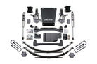 BDS Suspension 07-13 Chevrolet Silverado 1500 - GMC Sierra 1500 4WD 4.5 Inch Suspension Lift Kit, 4 Inch Rear Lift, Leaf Spring, NX2 Nitro Series Shocks BDS Suspension (BDS703H)