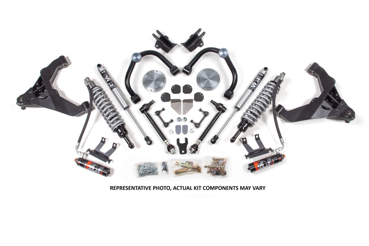 BDS Suspension 11-19 Chevrolet Silverado 2500HD/3500HD - GMC Sierra 2500HD/3500HD 4WD (Diesel) 3 Inch Coilover Conversion Kit, 2 Inch Rear Lift, Block w/ Overload - Fox 2.5 Performance Elite Series C/O, Fox 2.5 Performance Elite Series Shocks (BDS723PES)