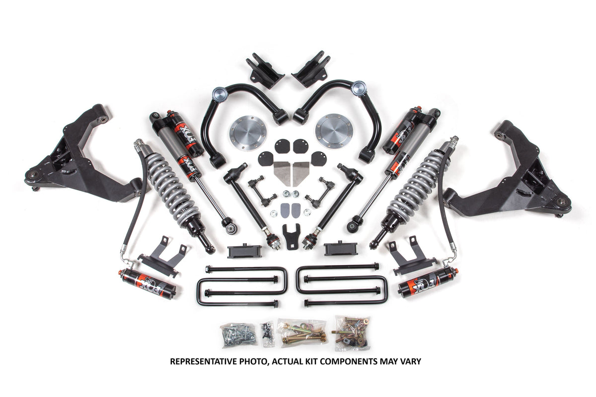 BDS Suspension 11-19 Chevrolet Silverado 2500HD/3500HD - GMC Sierra 2500HD/3500HD 4WD (Diesel) 3 Inch Coilover Conversion Kit, 2 Inch Rear Lift, Block w/ Overload - Fox 2.5 Performance Elite Series C/O, Fox 2.0 IFP Performance Series Shocks (BDS723PSS)