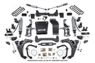 BDS Suspension 11-19 Chevrolet Silverado 2500HD/3500HD - GMC Sierra 2500HD/3500HD 4WD 6.5 Inch Coilover Conversion Kit, 5 Inch Rear Lift, Block w/o Overload - Fox 2.5 Performance Elite Series C/O, Fox 2.0 IFP Performance Series Shocks (BDS727PSS)
