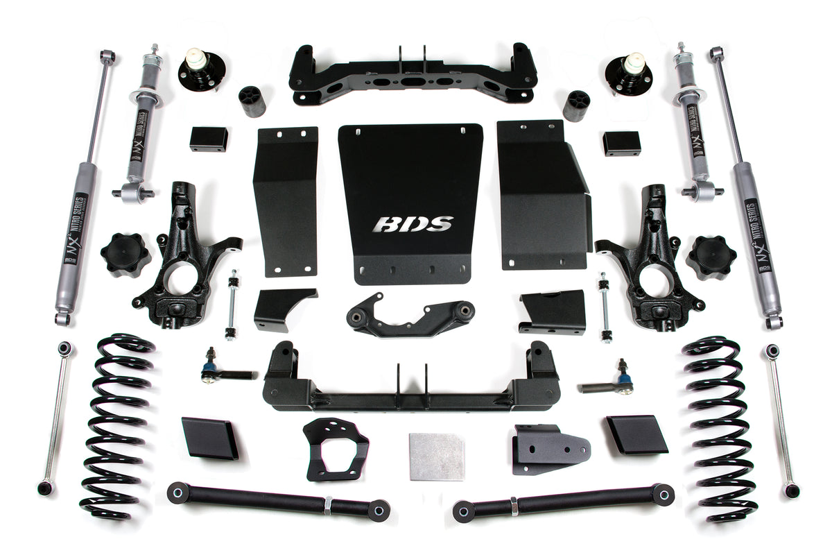 BDS Suspension 6 Inch Lift Kit Chevy/GMC Suburban Tahoe Yukon/XL 1500 15-19 4WD Cast Steel Fox 2.0 Performance (BDS731FS)