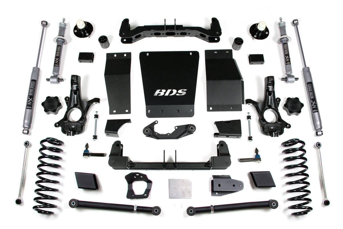 BDS Suspension 6 Inch Lift Kit Chevy/GMC Suburban Tahoe Yukon/XL 1500 15-19 4WD Cast Steel NX2 Nitro (BDS731H)