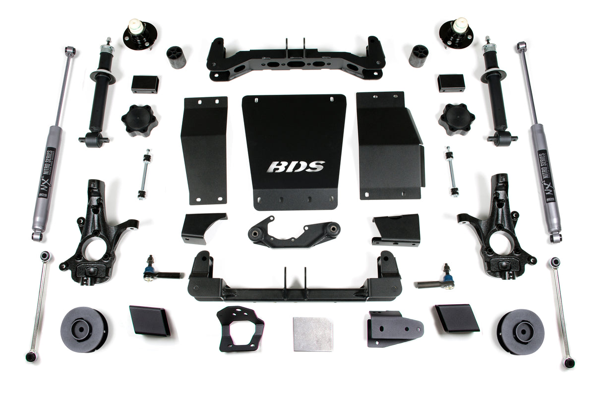 BDS Suspension 4 Inch Lift Kit Chevy/GMC Suburban Tahoe Yukon/XL 1500 15-19 4WD Aluminum / Stamped Steel NX2 Nitro Shocks (BDS734H)