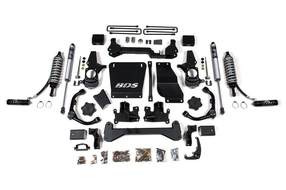 BDS Suspension 6.5 Inch Lift Kit FOX 2.5 Coil-Over Conversion Silverado/Sierra 2500HD/3500HD 01-10 Diesel Leaf Springs Fox 2.5 Performance Shocks (BDS739FDSC)