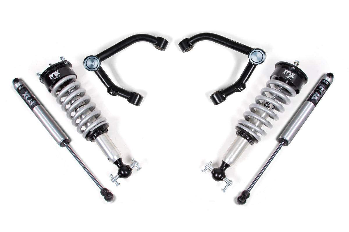 BDS Suspension 2 Inch Lift Kit FOX 2.0 Coil-Over Silverado/Sierra 1500 07-18 4WD Cast Steel (BDS757FSL)