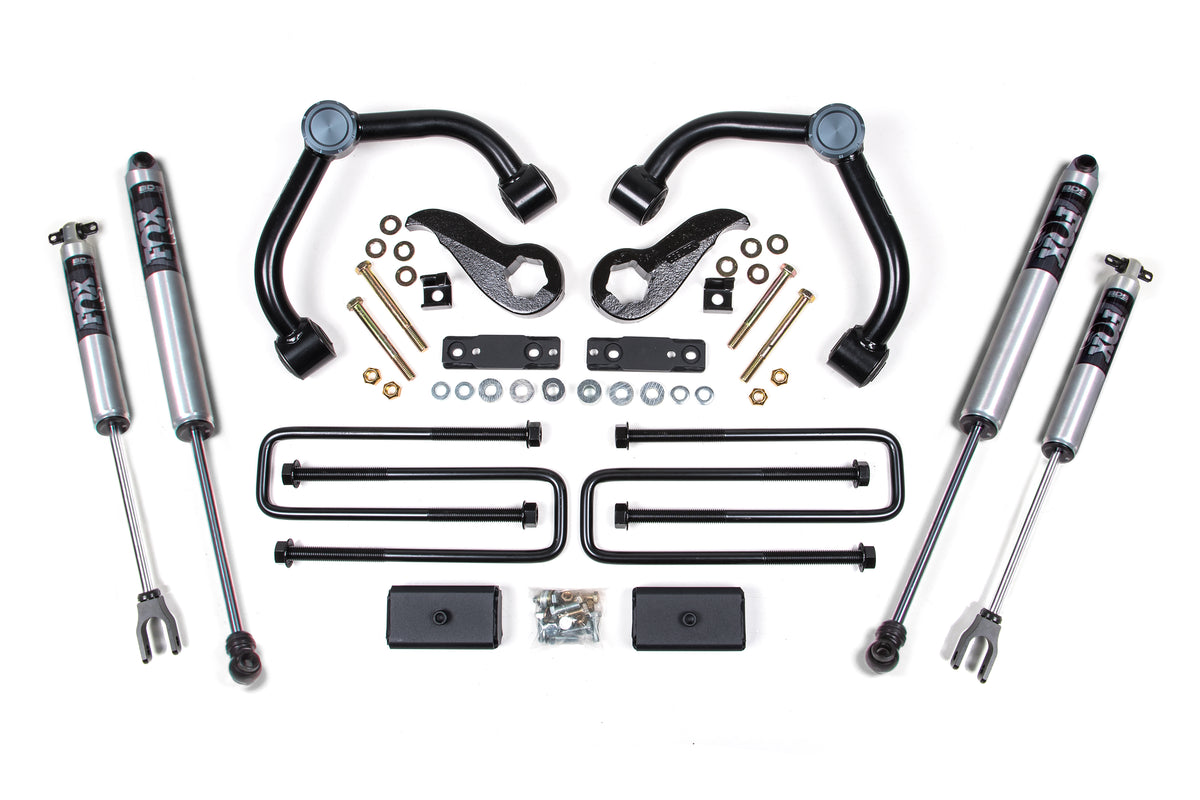 BDS Suspension 3 Inch Lift Kit Silverado/Sierra 2500HD/3500HD 20-24 3 Inch Block Kit with Overload Fox 2.0 Performance Shocks (BDS761FS)