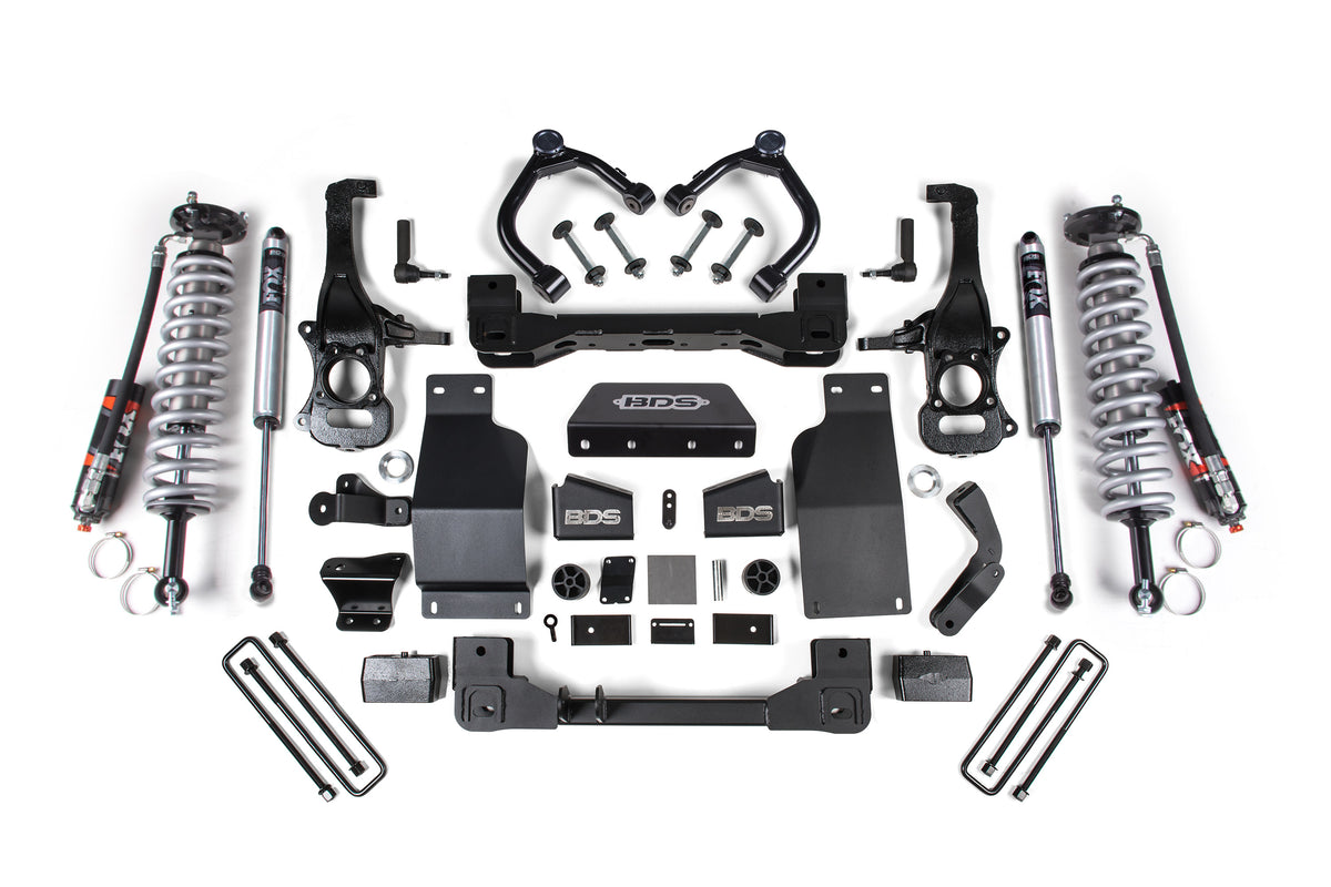 BDS Suspension 4 Inch Lift Kit Coil-Over Silverado/Sierra 1500 19-24 4WD Diesel FOX 2.5 Performance Elite (BDS783FPE)