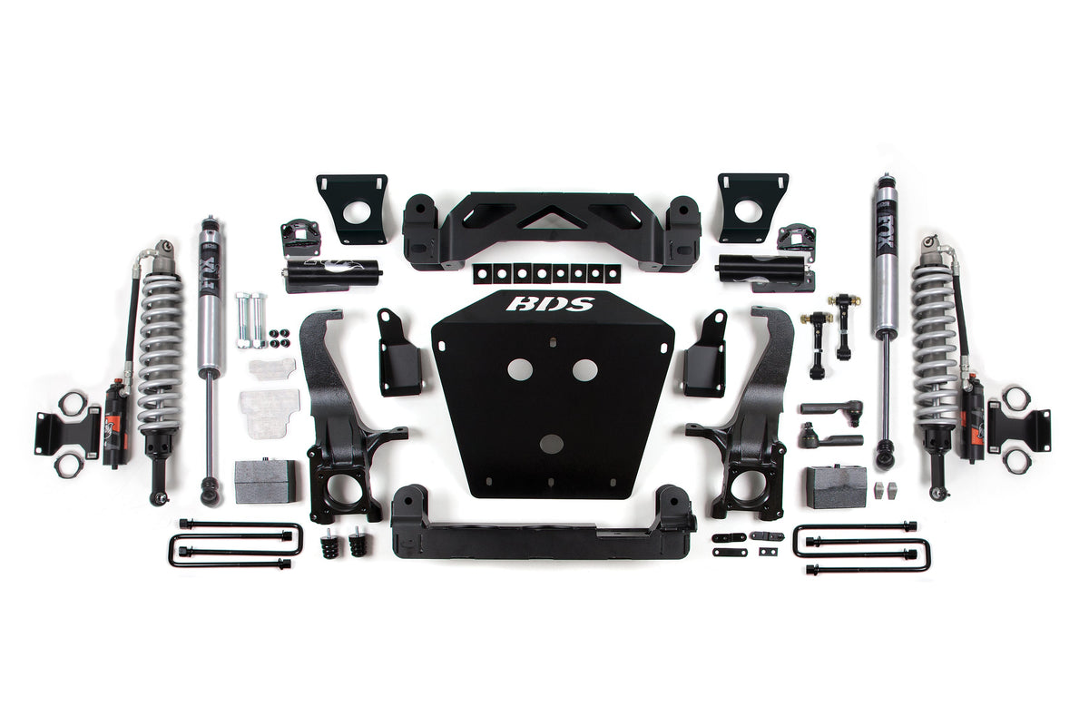 BDS Suspension 07-15 Toyota Tundra 7 Inch Suspension System, 4 Inch Rear Block - Fox 2.5 Performance Elite Series C/O, Fox 2.0 Performance Series Shocks BDS Suspension (BDS813FPS)