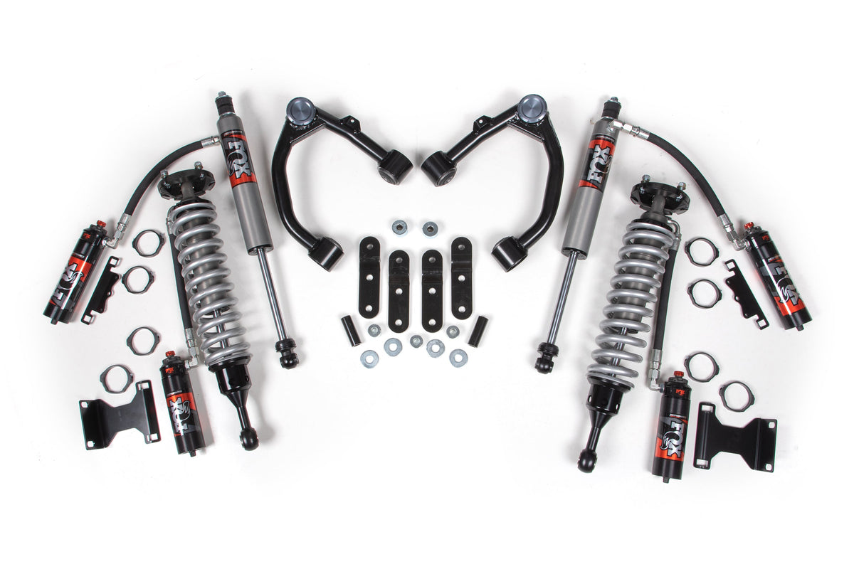 BDS Suspension 07-21 Toyota Tundra 3 Inch Suspension System, 1 Inch Rear Shackle, Fox 2.5 Performance Elite Series C/O, Fox 2.5 Performance Elite Series Shocks BDS Suspension (BDS824FPE)