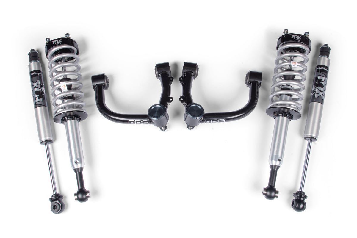 BDS Suspension 24 Toyota Tacoma 2 Inch Suspension Lift Kit, 0 Inch Rear, BDS UCA - Fox 2.5 Performance Series C/O Front, Fox 2.5 Performance Series Rear Shock BDS Suspension (BDS843FPS)