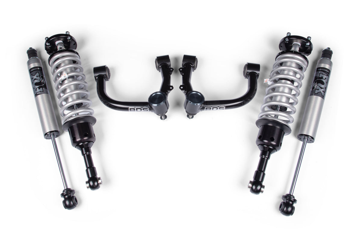 BDS Suspension 24 Toyota Tacoma 2 Inch Suspension Lift Kit, 0 Inch Rear, BDS UCA - Fox 3.0 Factory Race Series C/O Front, Fox 3.0 Factory Race Series Rear Shock BDS Suspension (BDS843FRS)