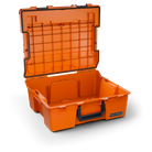 DECKED Halfrack 32 - includes two (2) dividers - blaze orange with black latches