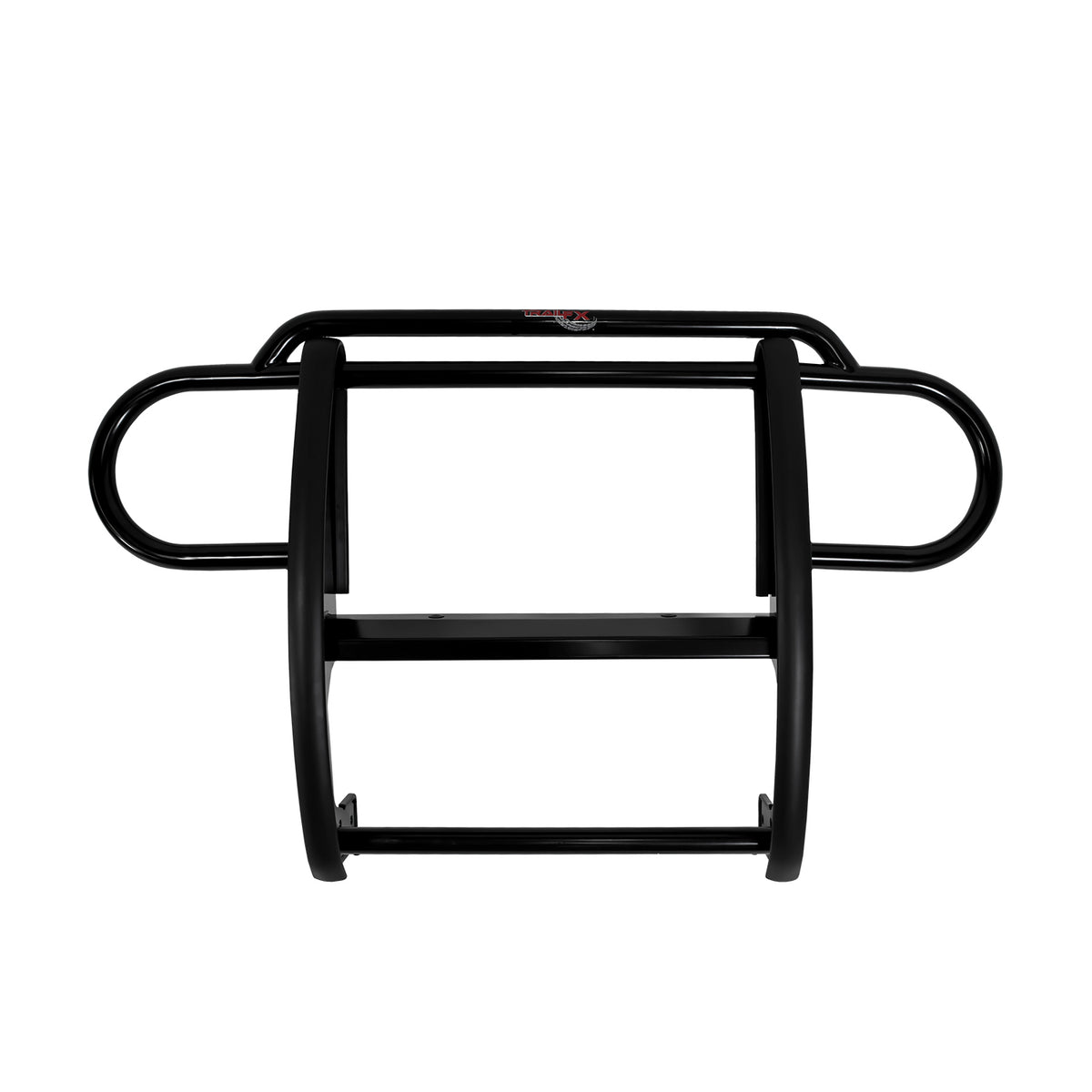 TrailFX Grille Guard For Jeep Wrangler, Jeep Wrangler JK - Powder Coated Gloss Black Steel With Brush Guard Without (E0004B)