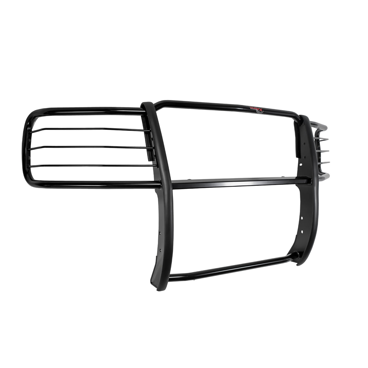 TrailFX Grille Guard For Chevrolet Silverado 1500, Chevrolet Silverado 1500 LD - Powder Coated Gloss Black Steel With Brush Guard Without (E0033B)