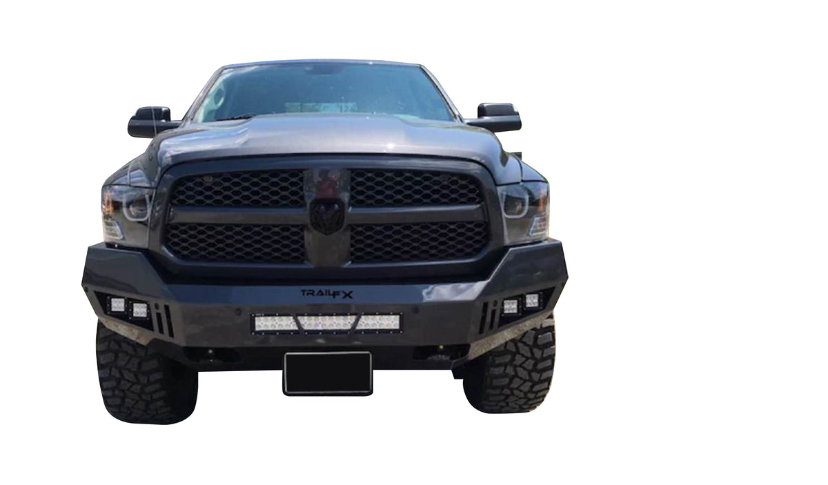 TrailFX Bumper For Ram 1500, Ram 1500 Classic - One Piece Design Direct Fit Mounting Hardware Included W/O (FLDB006TI)