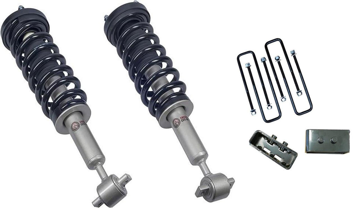 Freedom Off-roadFront 3 Inch Lift Struts w/ Rear 2 Inch Blocks (RWD On ...