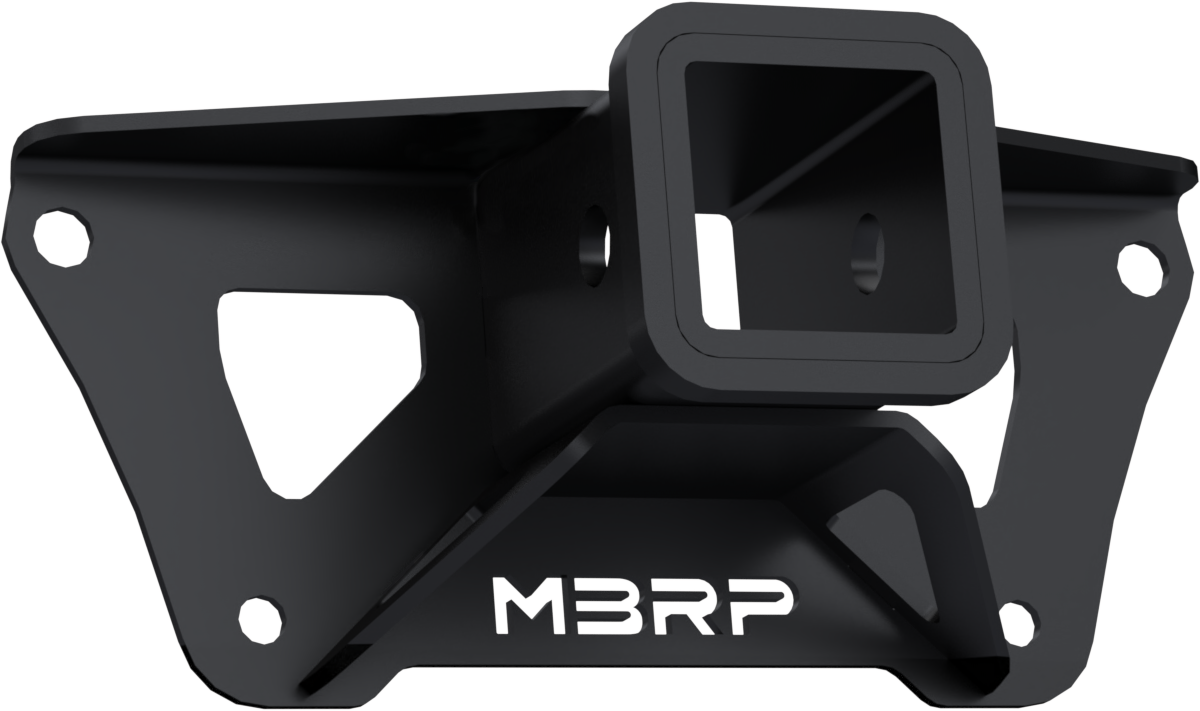 MBRP 20-24 Polaris Scrambler XP 1000 Black-Coated 2 Inch Hitch Receiver Assembly