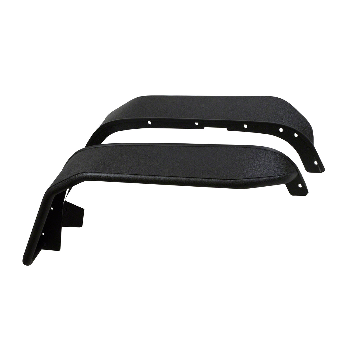 TrailFX Fender Flare For Jeep Wrangler, Jeep Wrangler JK - 7-1/2 Inch Tire Coverage Textured Powder Coated Black 1-1/2 (J052FF)