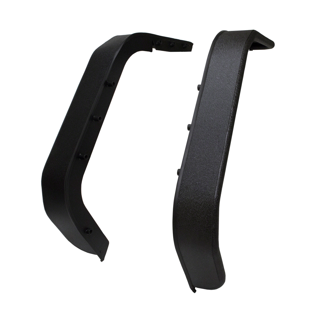 TrailFX Fender Flare For Jeep Wrangler, Jeep Wrangler JK - 5-1/2 Inch Tire Coverage Textured Powder Coated Black 1-1/2 (J052RF)
