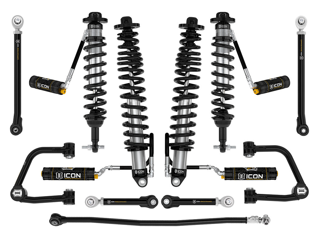 ICON 2021-2023 Ford Bronco Non-Sasquatch 3-4in Lift Stage 7 Suspension System CDCV Tubular Heavy Rate Rear Spring