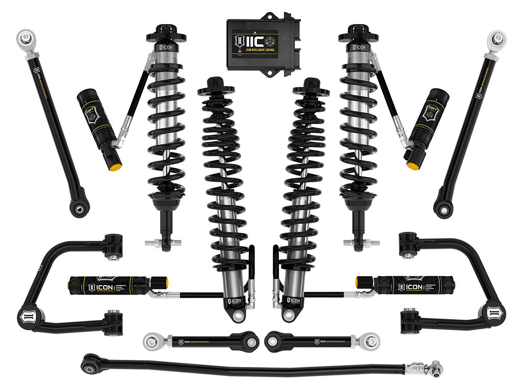 ICON 2021-2023 Ford Bronco Sasquatch 2-3in Lift Stage 8 Suspension System Tubular Heavy Rate Rear Spring
