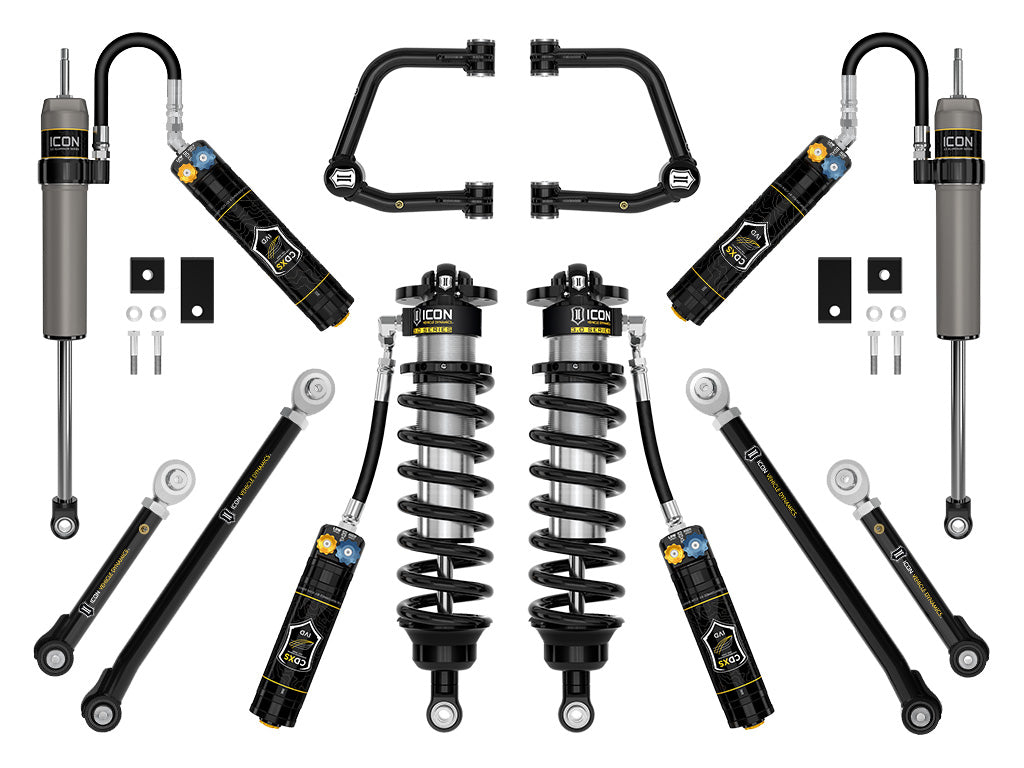 ICON 2022-2025 Toyota Tundra 2-3.25in Lift Stage 1 3.0 Suspension System Tubular CDXS