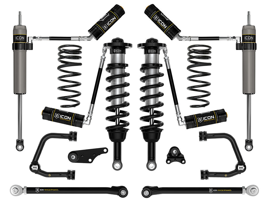 ICON 2024-2025 Toyota Tacoma 1.25-3in Lift Stage 7 Suspension System Tubular Triple Rate Rear Springs